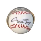 Willie Mays Twice Signed Baseball In Case With LOA (AE58492) HOG GIANTS