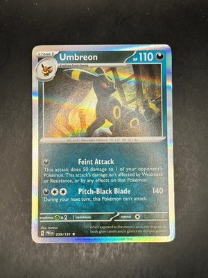 Umbreon 059/131 Holo Rare Prismatic Evolutions Pokemon Near Mint EN