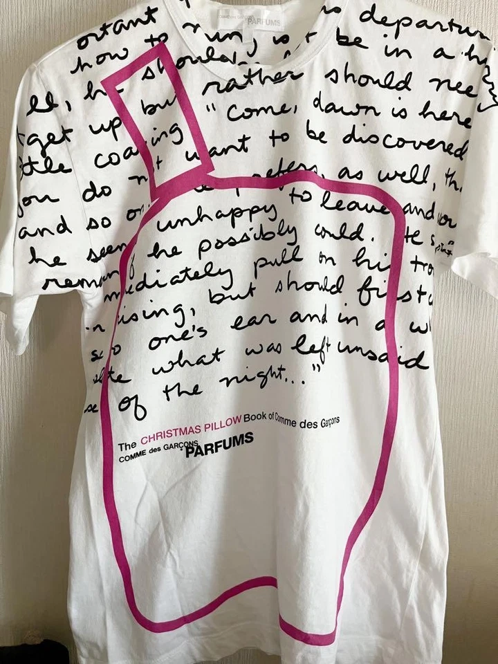 Camiseta Comme Des Garcons Perfume Informal 100% Algodón Talla S Usada Buen Estado Foto 2 de 4