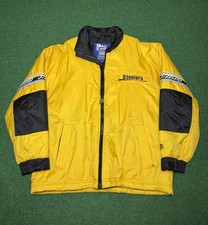 Vintage 90s Pittsburgh Steelers Puffer Coat, Pro Player Starter, NFL Medium