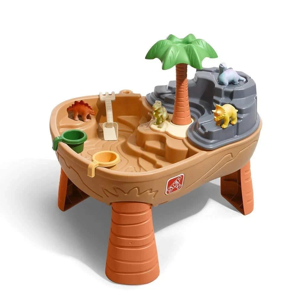 Step2 Dino Dig Sand and WaterTable Kids Activity Sensory Playset Summer