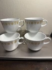 Corelle, Vintage,  Livingware by Corning, Cups / Mugs  Butterfly Gold, 6 Pieces