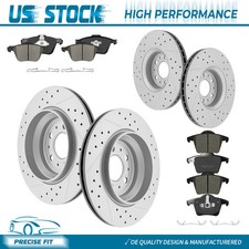 12.44 Front &12.13 Rear Drilled Rotors + Brak...