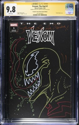 Signed and Sketched By Sam De La Rosa Venom The End #1 CGC SS 9.8 (Marvel 2020).