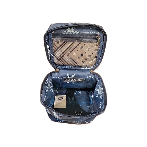 Lug Box Top Cosmetic Case - Snowflake Navy - Picture 4 of 5
