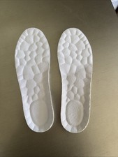 White Foam Shoe Insoles Inserts Lightweight Replacement Pair Unused Unbranded