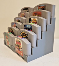 Nintendo 64, N64 12 Cartridge Display Stand, 3D Printed Display Stand