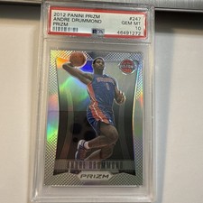 2012 Panini Prizm Andre Drummond #247 Silver Rookie RC Pistons PSA 10 Gem Mint