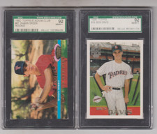 Lot of 2 - BASEBALL CARDS - Shawn Green (RC) & Ben Davis - GRADED!!!
