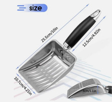 Stainless Steel Cat Litter Scoop,Metal Cat Litter Scoop,Kitty Metal Scooper 