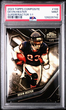 Marketplace image: 2023 Topps Composite Black Chrome Devin Hester Superfractor 1/1 PSA 9