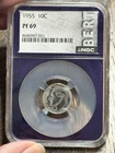 1955 Proof Roosevelt Silver Dime Graded NGC PF69 Stunning Gem 10c Coin (3751)