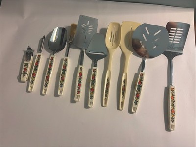 Vintage Spice of Life Set Is 10 Serving Cooking Utensils ECKO EUC