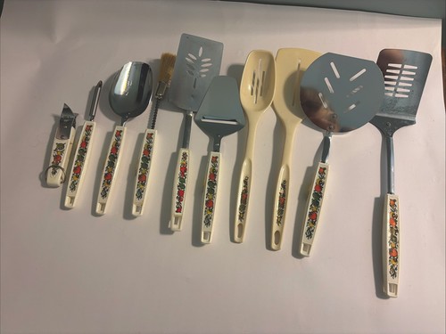 Vintage Spice of Life Set Is 10 Serving Cooking Utensils ECKO EUC