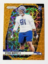 2024 Panini Prizm Byron Murphy II RC Orange Lazer Prizm Rookie #317 Seahawks
