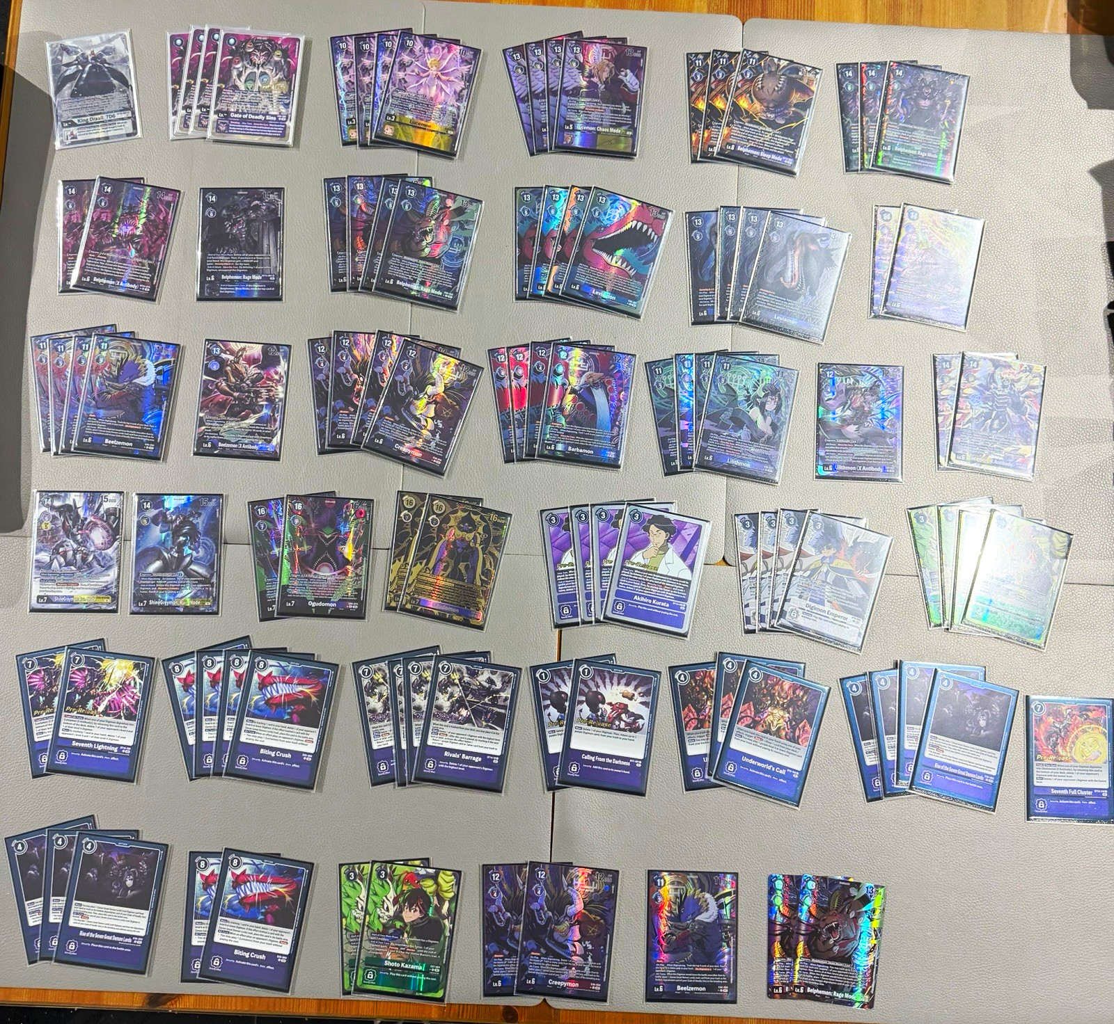 Digimon TCG Max rareza Siete Grandes Señores Demonios Deck colección