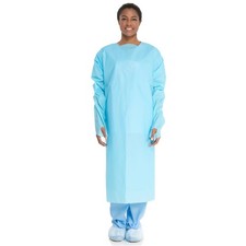 Halyard Disposable Film Protective Procedure Gown One Size Fits Most 75 per Case
