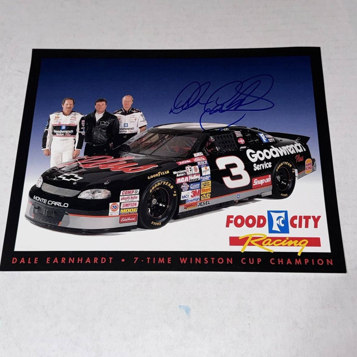 Dale Earnhardt NASCAR Original Autographed Photos for sale | eBay