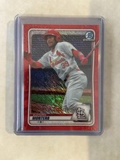 2020 Bowman Chrome Prospects Red Shimmer Refractor Elehuris Montero /10 Ssp