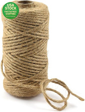 Jute Twine 164 Feet Long 3Mm Natural Brown Rope String for Crafts and Gardening