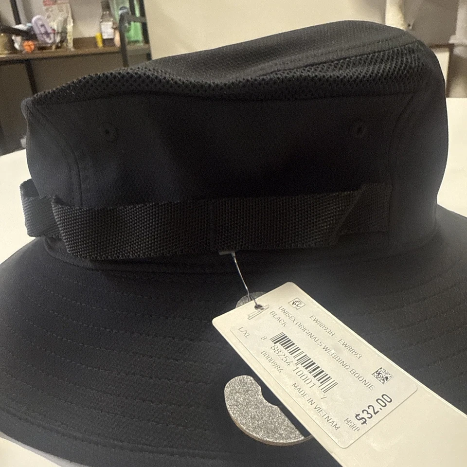 NWT Adidas Originals Unisex Webbing Boonie Black Bucket Hat Large/xl New $32 - Image 3 of 4