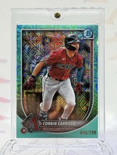 2025 Bowman Chrome Mega Box Corbin Carroll Aqua Mojo Refractor  No. 48 Of 299