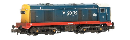 371-042 Graham Farish Spur N Class 20/0 20172 "Redmire" Weathered (Sound) | Zustand: New