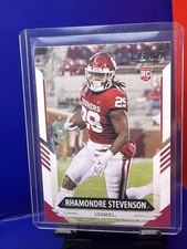 Rhamondre Stevenson Rookie Card 2021 Score #386 New England Patriots RB RC. rookie card picture