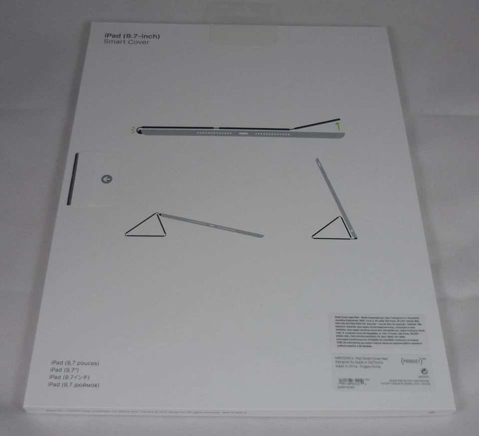 Apple iPad Air 1/2 5e/6e Gen 9,7" Smart Cover Écran Rouge - MR632ZM/A - Photo 4/4