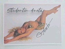 STUDENTKA ANETA XL Karta z autografem Autograf podpisany Podpisany Oryginalny model erotyczny