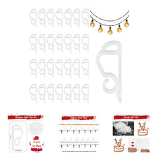 120 Pcs Outdoor Christmas Light Clips Gutter Hooks Waterproof Reusable for