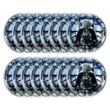 Star Wars Classic Dessert Plates 7 Inch 16 Count 2 Packs of 8 Multicolor...