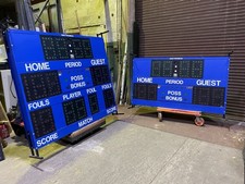2 Daktronics Scoreboards Indoor Basketball & Volleyball Two Working Controllers