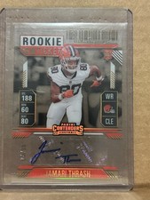 2024 Contenders Football Rookie Ticket Acetate /10 Jamari Thrash Autograph Brown