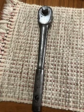 Vintage Indestro Super 1/2" Drive Ratchet 10.5" Long 3201 Patent #1902878 USA