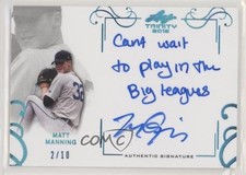 2016 Leaf Trinity Signatures Blue Spectrum 2/10 Matt Manning #A-MM1 Auto y5m