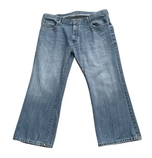 OLD NAVY Mens Size 42 Boot Cut 100% Cotton Blue Jeans 28.5" Inseam