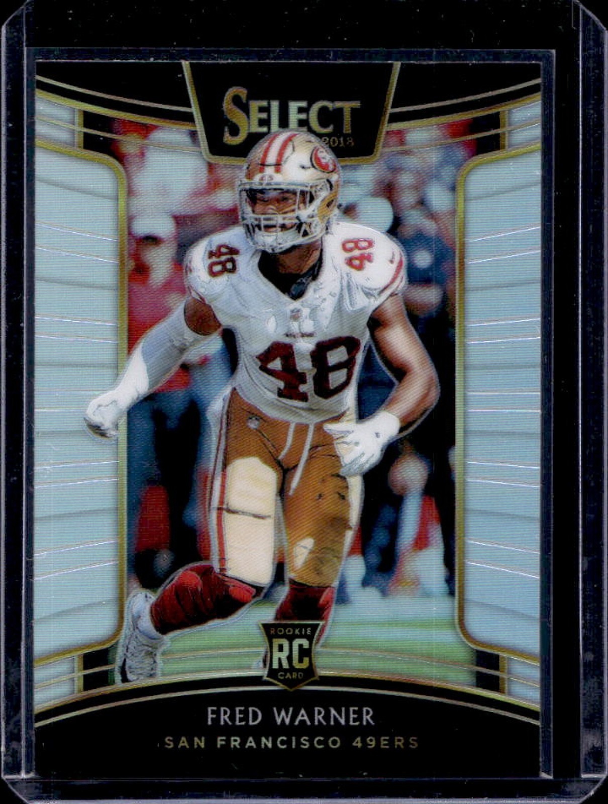2018 Select Fred Warner RC Silver Prizm Concourse #35 49ers