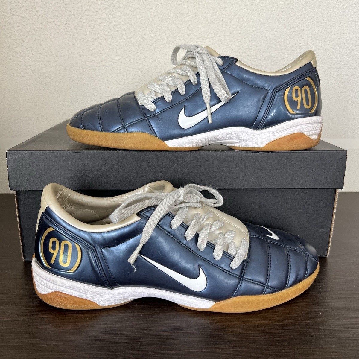 2005 Nike Total 90 III Blue Indoor Soccer Cleats 312597-411 Men's