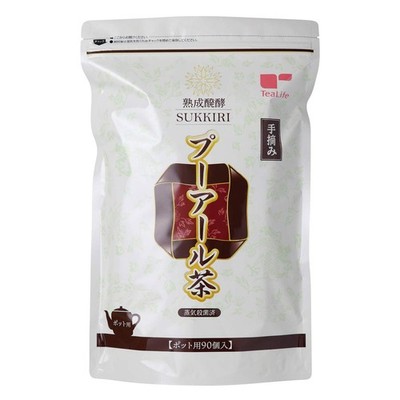 Tea Life Refreshing Pu-erh Tea, Tea Bags for Teapots, 90 bags
