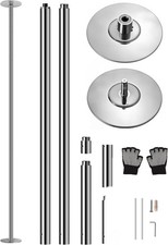 SereneLife Pole Dance Stange Indoor – Höhenverstellbar, Statisch & Rotierend