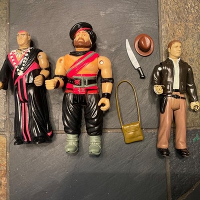 Vintage Lot Of 3 LJN Indiana Jones The Temple of Doom Giant Thugee, Mola Rom