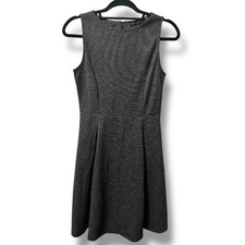 Banana Republic Herringbone Fit & Flare Dress Women's 0 Quiet Luxury Career NWT