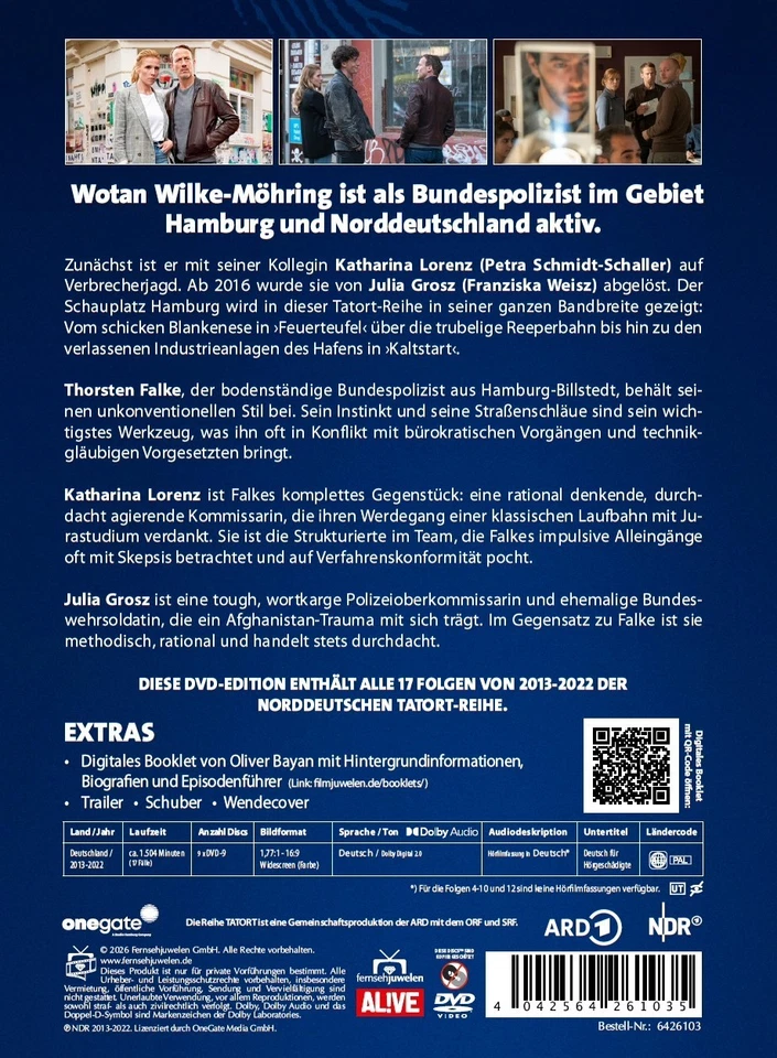 Tatort - Team Norddeutschland: Falke, Lorenz, Grosz/Wotan Wilke Möhring [9 DVDs] - Bild 2 von 4