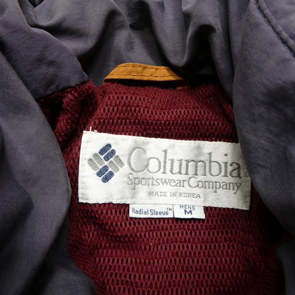 VINTAGE Columbia Radial Sleeve Bomber Jacket Mens Medium Purple Plum Mesh Lined - Image 4 of 4