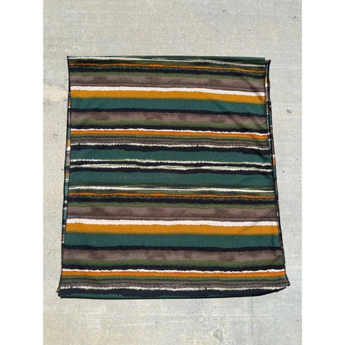 Women's Headwrap, Striped Delight, Green/Neutral Blend, Hijab Scarf, Tichel Lady - Picture 4 of 5