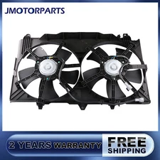 Dual Radiator Cooling Fan Assembly Fits 03-07 Infiniti G35 03-06 Nissan 350Z