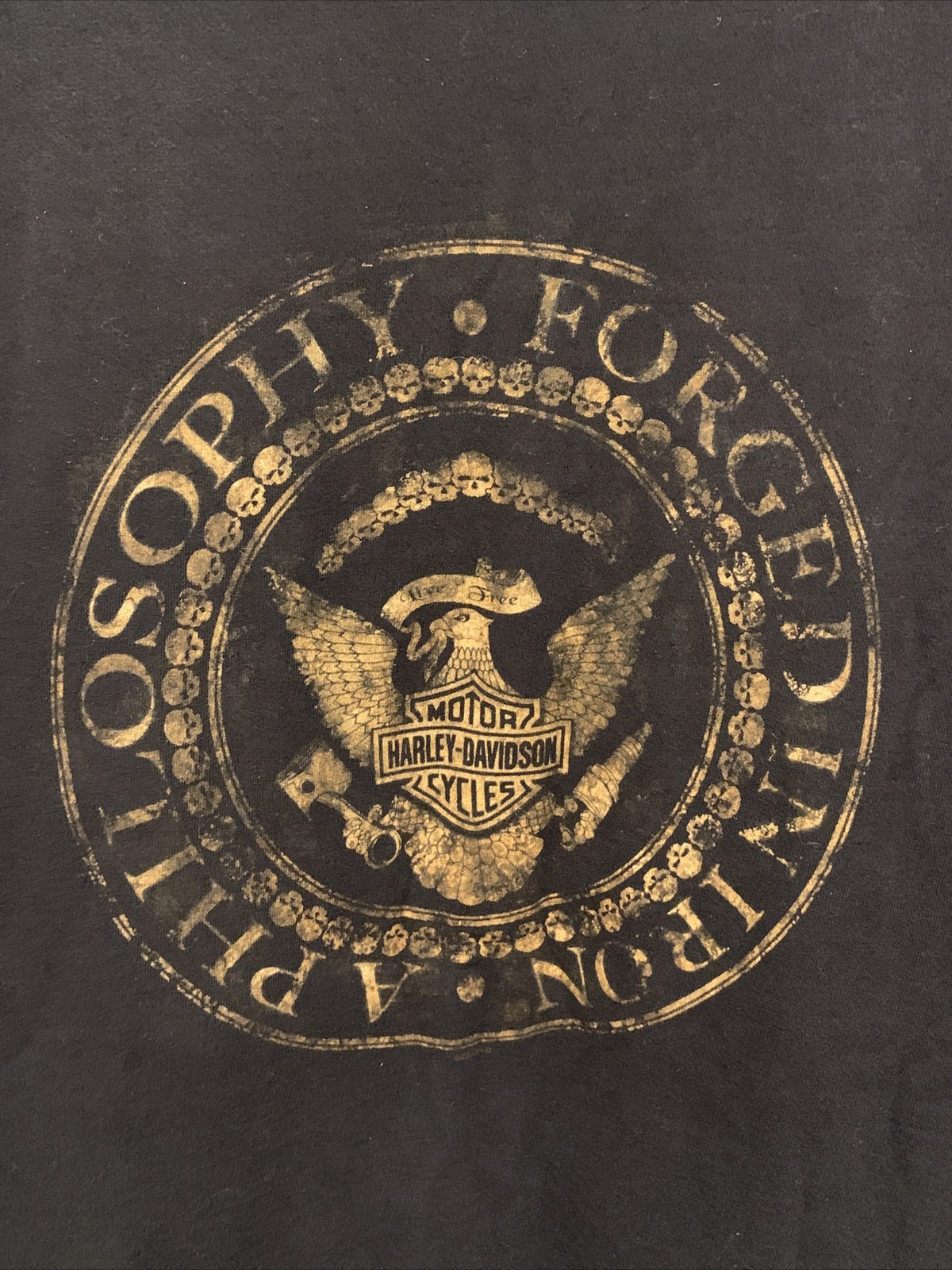 2005 Harley Davidson Mens XL Chunky River Meridian MS Black TShirt