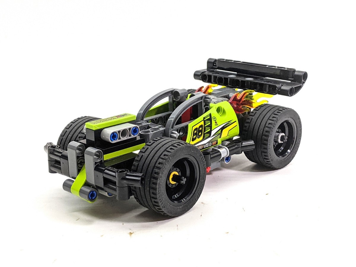 LEGO Technic 42072 Whack! Pullback Car Racer - 100% Complete with