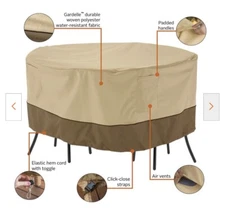 Classic Accessories 71962 Veranda Round Patio Bistro Table Cover